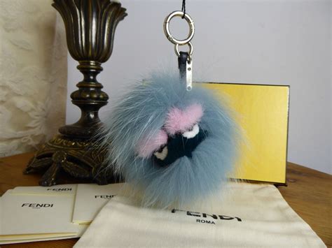 authentic fendi monster keychain lagoon|Fendi keychain.